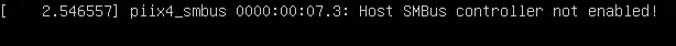 Errore SMBus al boot