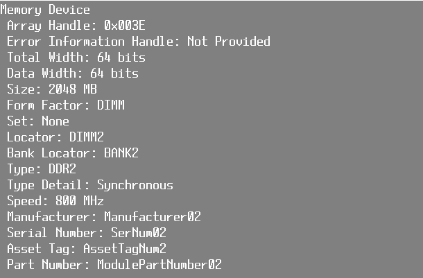 Linux info sulla ram montata